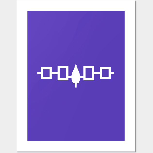 Iroquois Confederacy Flag #6 Wall Art by SalahBlt